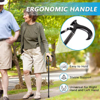 Thumbnail for DRAGON CARBON Adjustable Walking Cane (68.5 - 94 cm) - Black - liquidation.store