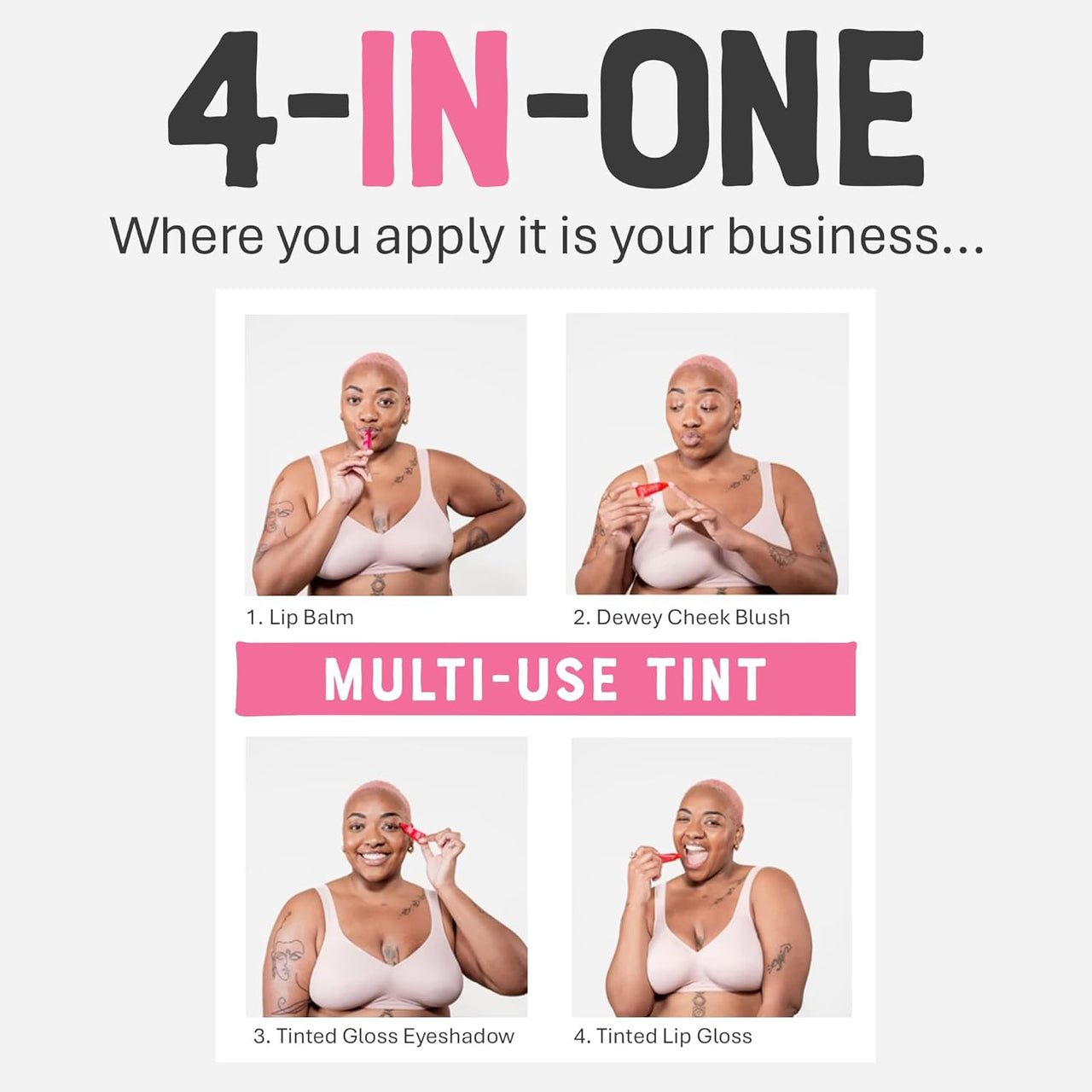 DR.LIPP Superfood Elderberry Tint - 4 - In - ONE (Lip, Cheek & Eye) - liquidation.store