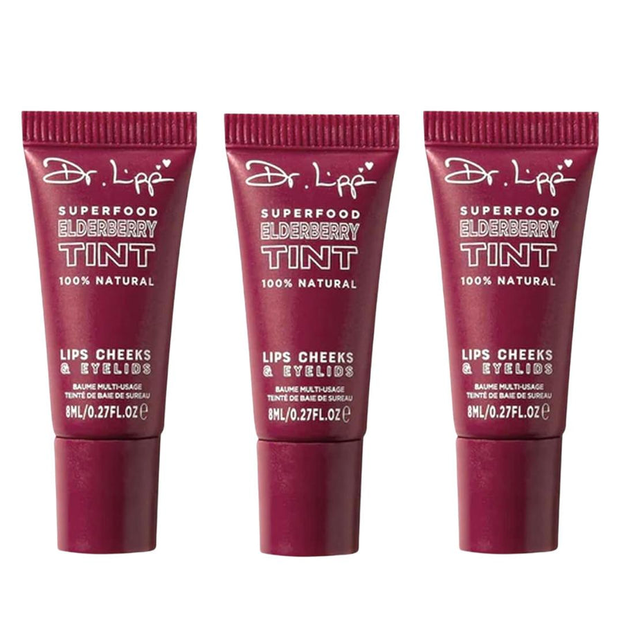 DR.LIPP Superfood Elderberry Tint - 4 - In - ONE (Lip, Cheek & Eye) - 3 Pack - liquidation.store