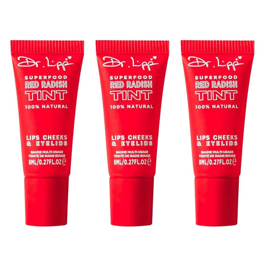 DR.LIPP Superfood Red Radish Tint - 4 - In - ONE (Lip, Cheek & Eye) - 3 Pack - liquidation.store