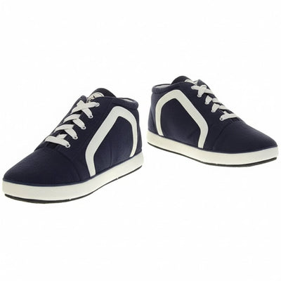 Dunlop Mens High Top Sneaker Navy Slippers - XL (UK 11 - 12) - liquidation.store
