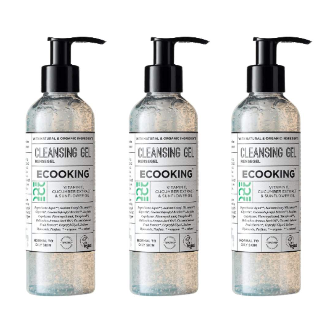 Ecooking Facial Cleansing Gel - 3 X 125ml - liquidation.store