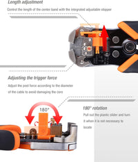 Thumbnail for ENGiNDOT 3 - in - 1 Automatic Wire Stripper Plier Tool AWG10 - 24 - liquidation.store