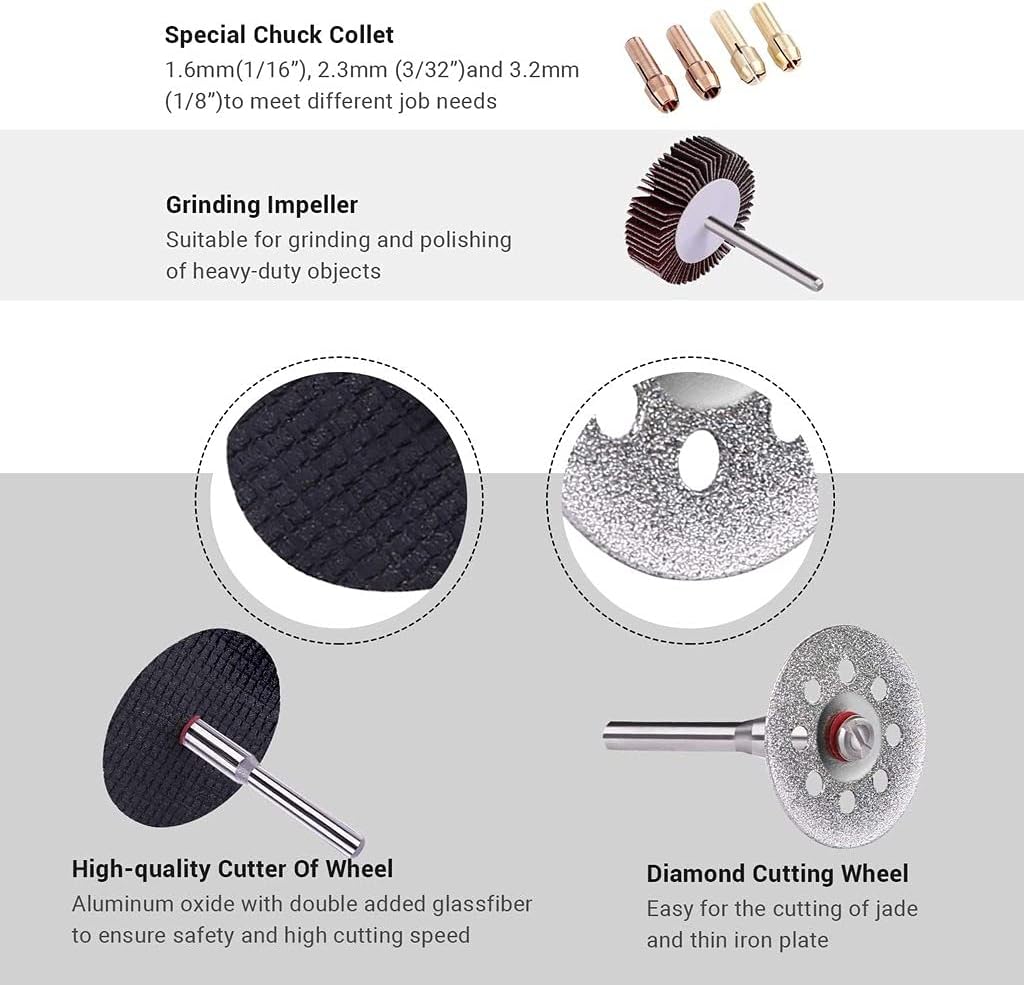 ENGiNDOT 361pcs Rotary Tool Accessories Kit - liquidation.store