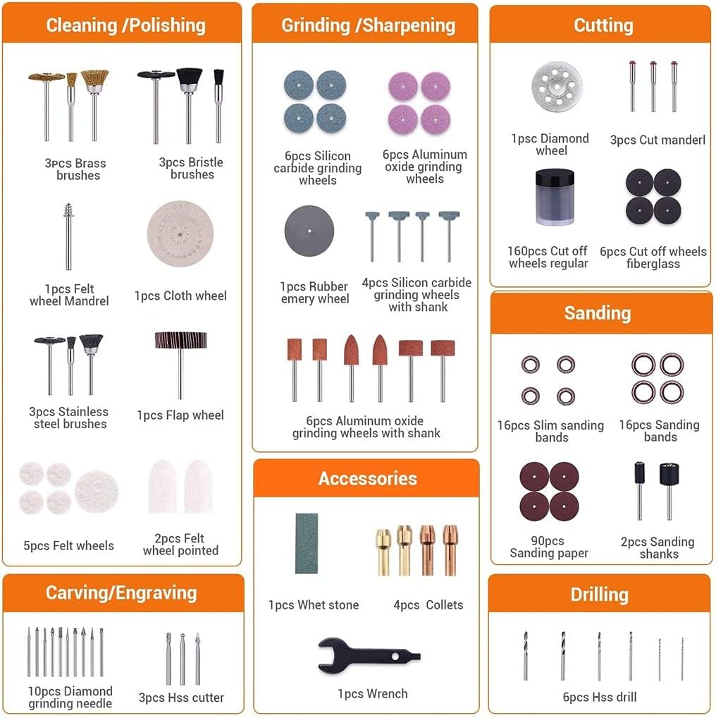 ENGiNDOT 361pcs Rotary Tool Accessories Kit - liquidation.store