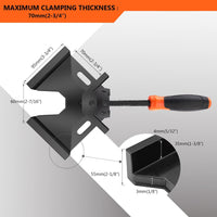 Thumbnail for ENGiNDOT Corner Clamp Right Angle 90 Degree - 2Pcs - liquidation.store