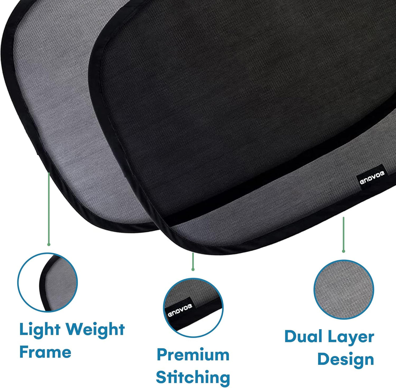 Enovoe Car Window Shade For Kids - 4 - Pack - liquidation.store