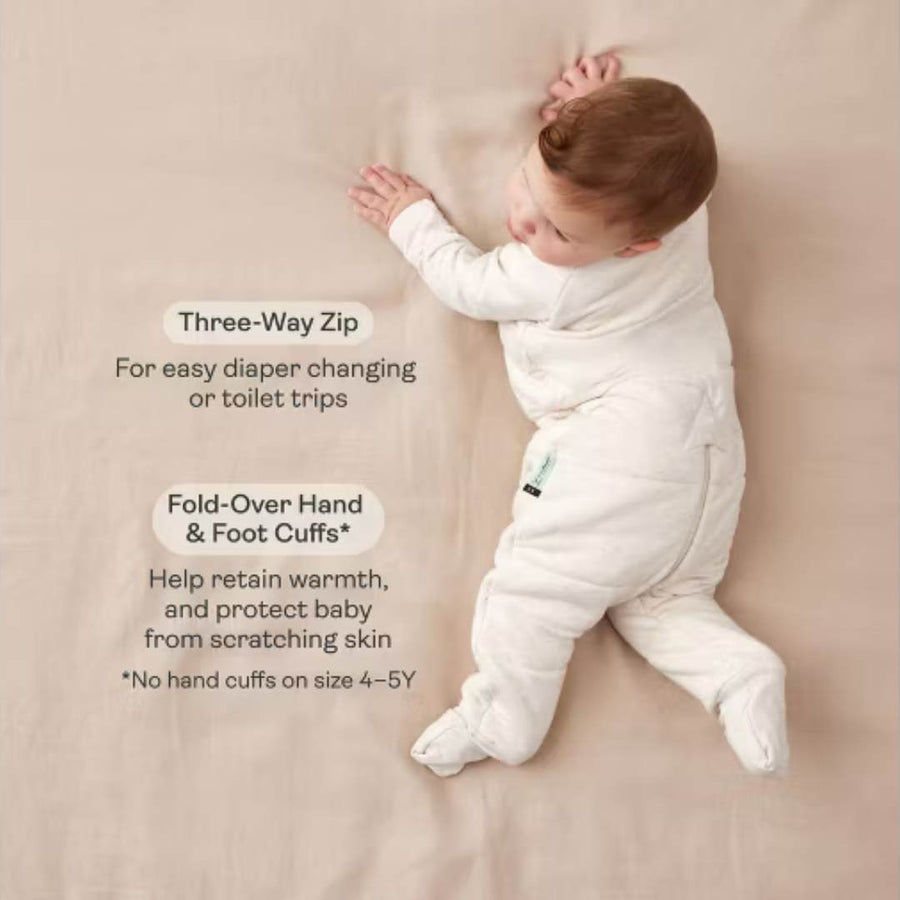 ergoPouch Sleep Onesie - 2.5 TOG Grey Marle (6 - 12M) - liquidation.store