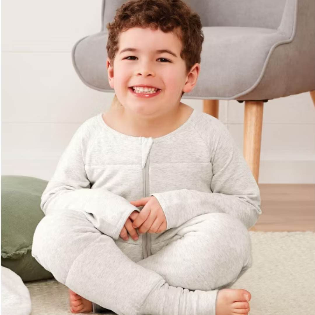 ergoPouch Sleep Onesie - 2.5 TOG Grey Marle (6 - 12M) - liquidation.store