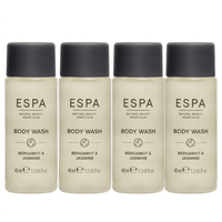 ESPA Bergamot and Jasmine Body Wash - 40ml X 4 - liquidation.store
