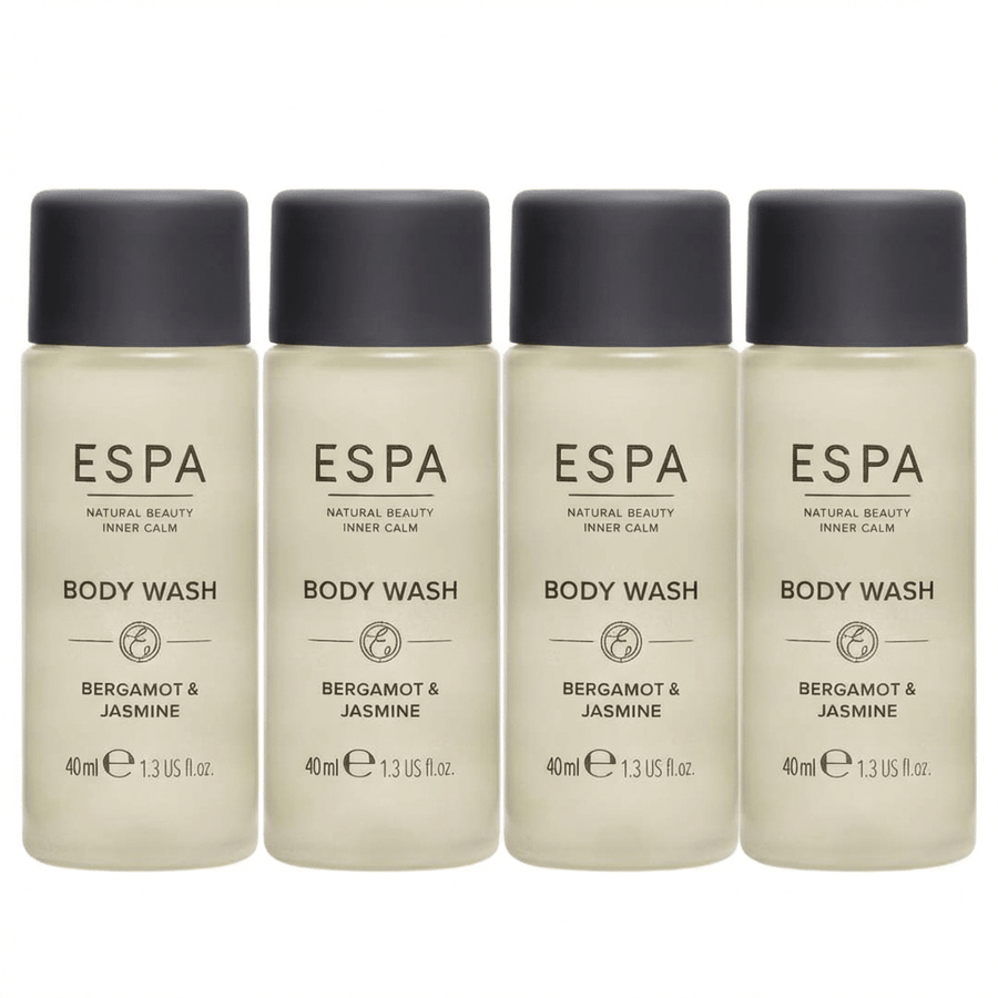 ESPA Bergamot and Jasmine Body Wash - 40ml X 4 - liquidation.store