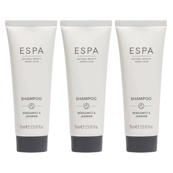 ESPA Bergamot & Jasmine Shampoo - 75ml X3 - liquidation.store