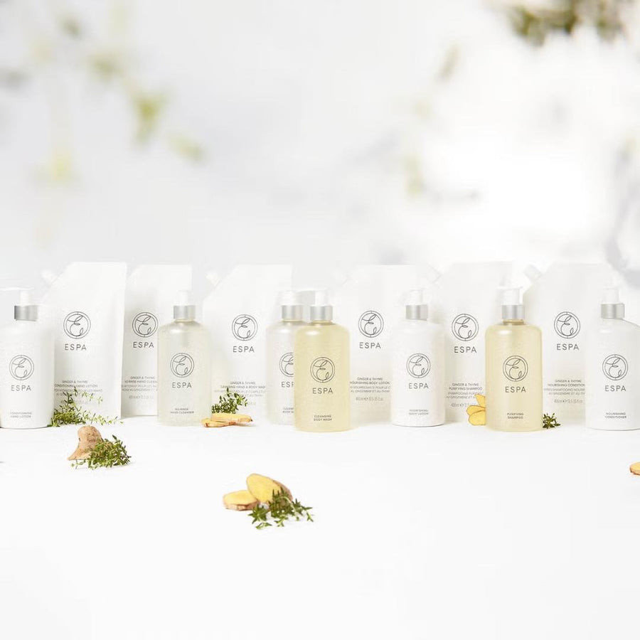 ESPA Ginger & Thyme No Rinse Hand Cleanser - 400ml - liquidation.store