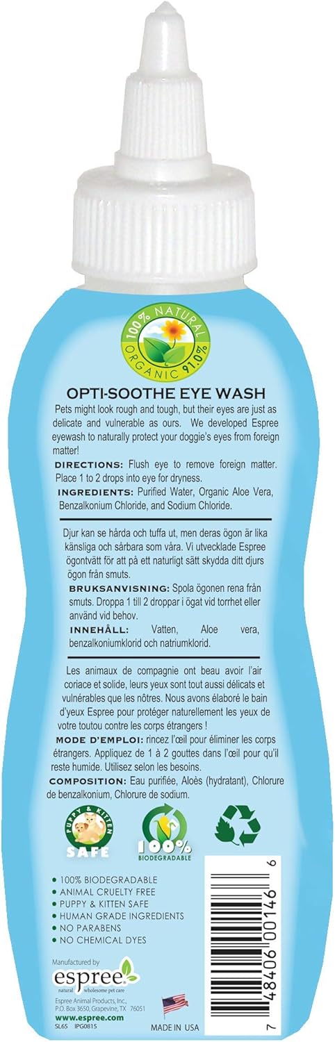 Espree Aloe Vera Opti - Soothe Eye Wash for Pets - liquidation.store
