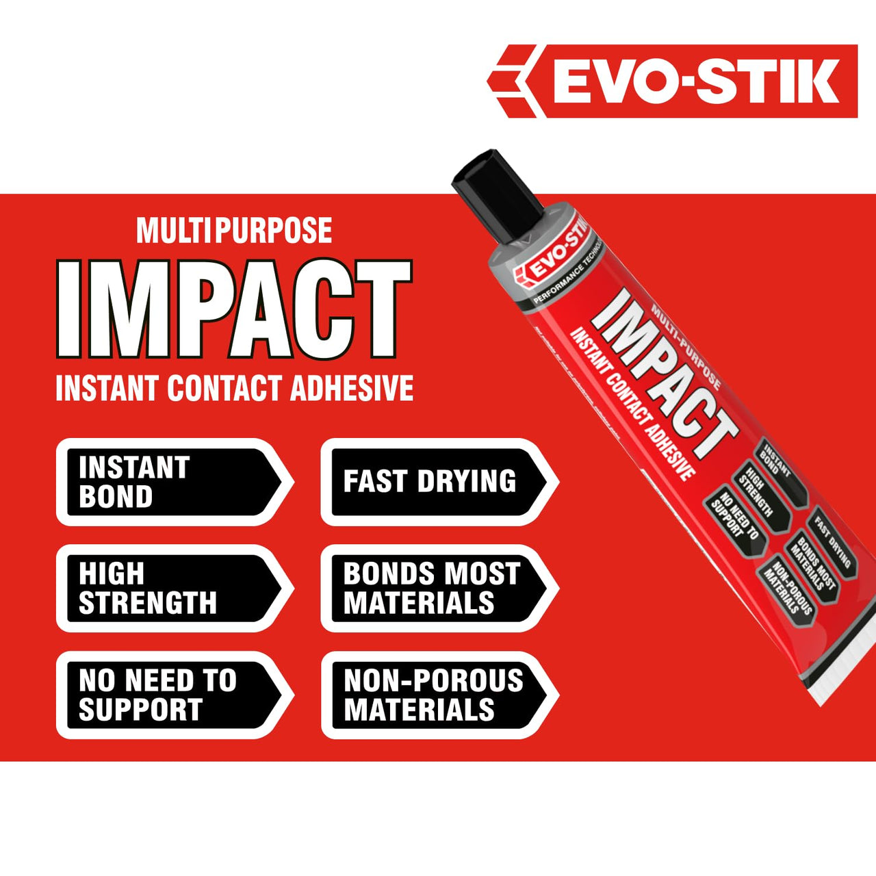 EVO - STIK High - Strength Impact Adhesive - 3 X 65g - liquidation.store