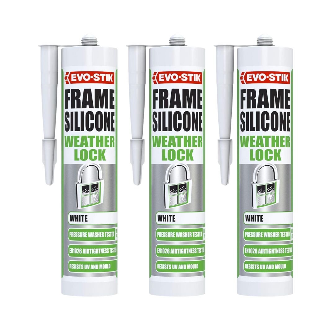 EVO - STIK Weather Lock Frame Silicone Sealant - 3 Pack - liquidation.store