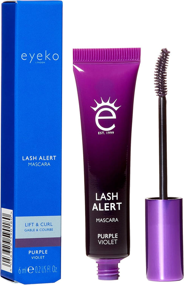 Eyeko Lash Alert Lift & Curl Mascara - Purple | Caffeine - infused - liquidation.store