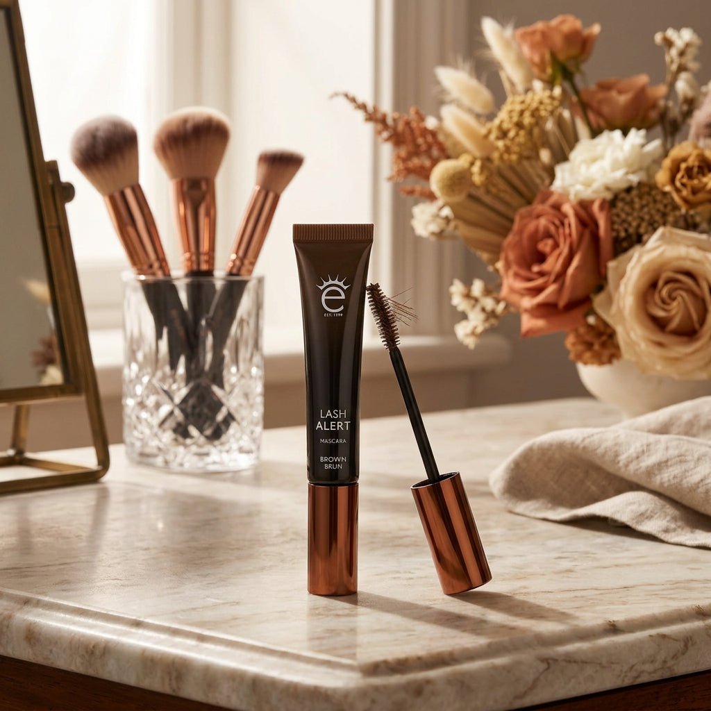 Eyeko Lash Alert Mascara - Brown 8ml | Caffeine & Biotin Volumising Mascara - liquidation.store