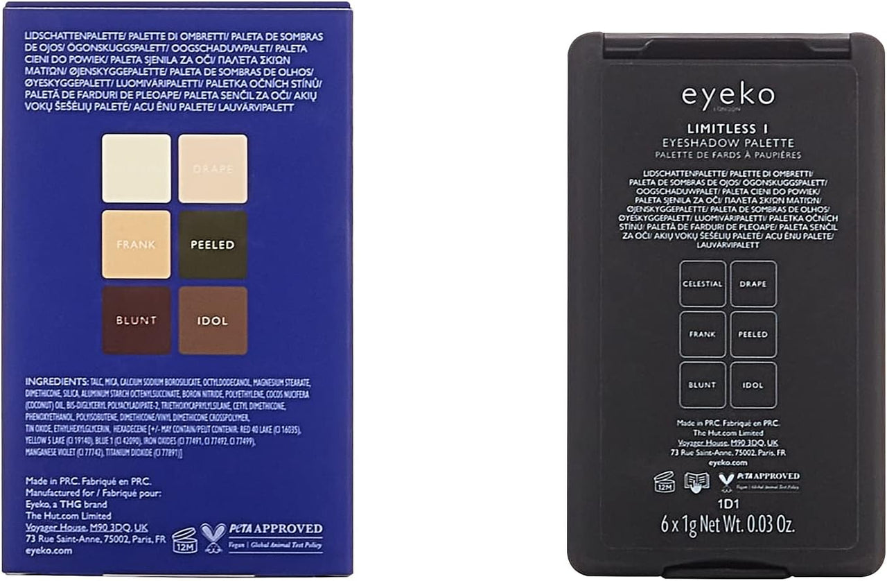 Eyeko Limitless Eyeshadow Palette 1 | Light nude - toned - liquidation.store