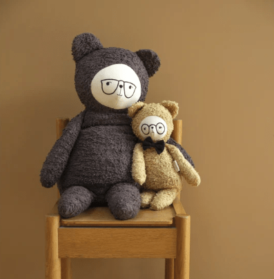 fabelab Big Buddy Teddy Bear - Uncle Theo - Chocolate - liquidation.store