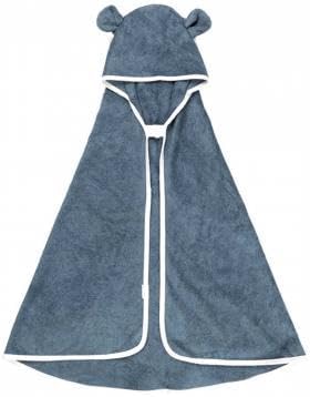 Fabelab Hooded Baby Towel - Bear (Blue Spruce) - liquidation.store