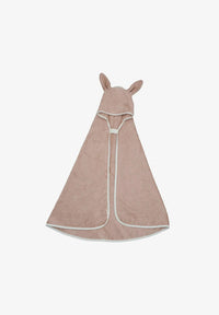 Fabelab Hooded Baby Towel - Bunny (Old Rose) - liquidation.store