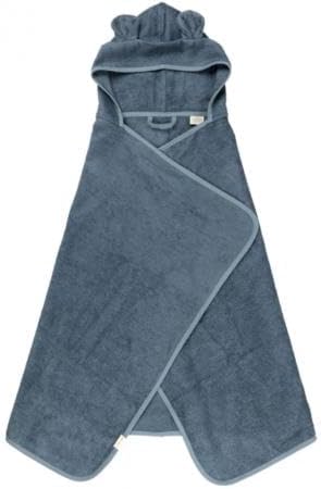 Fabelab Hooded Junior Towel - Bear - Blue Spruce - liquidation.store