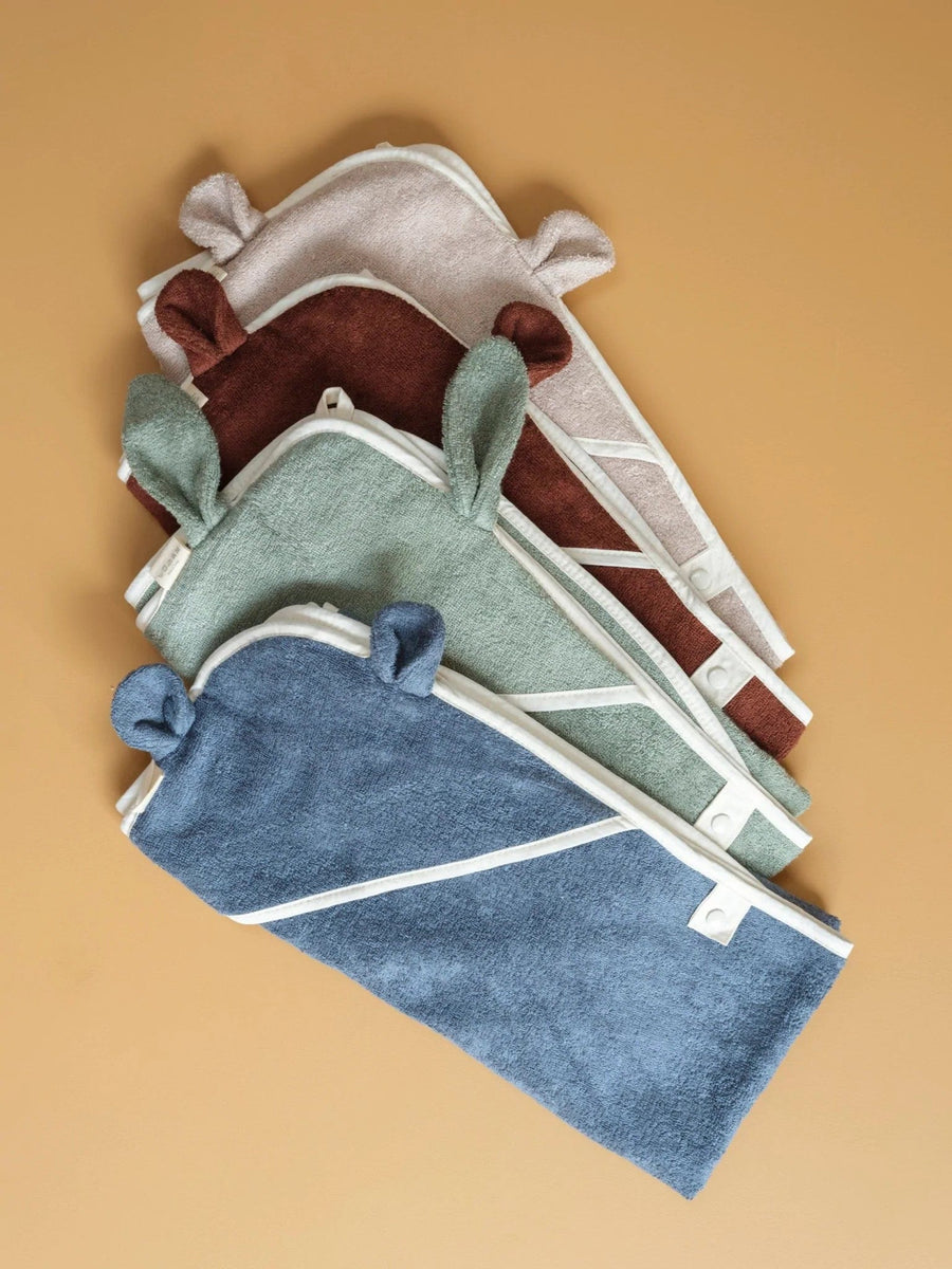 Fabelab Hooded Junior Towel - Bear (Caramel) - liquidation.store