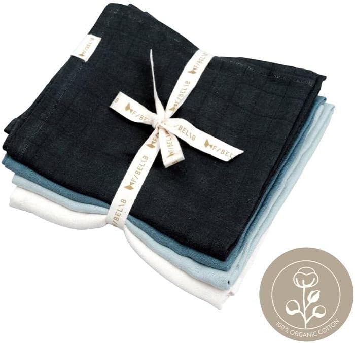 Fabelab - Organic Muslin Cloths - Moon Beam 4 Pack - liquidation.store