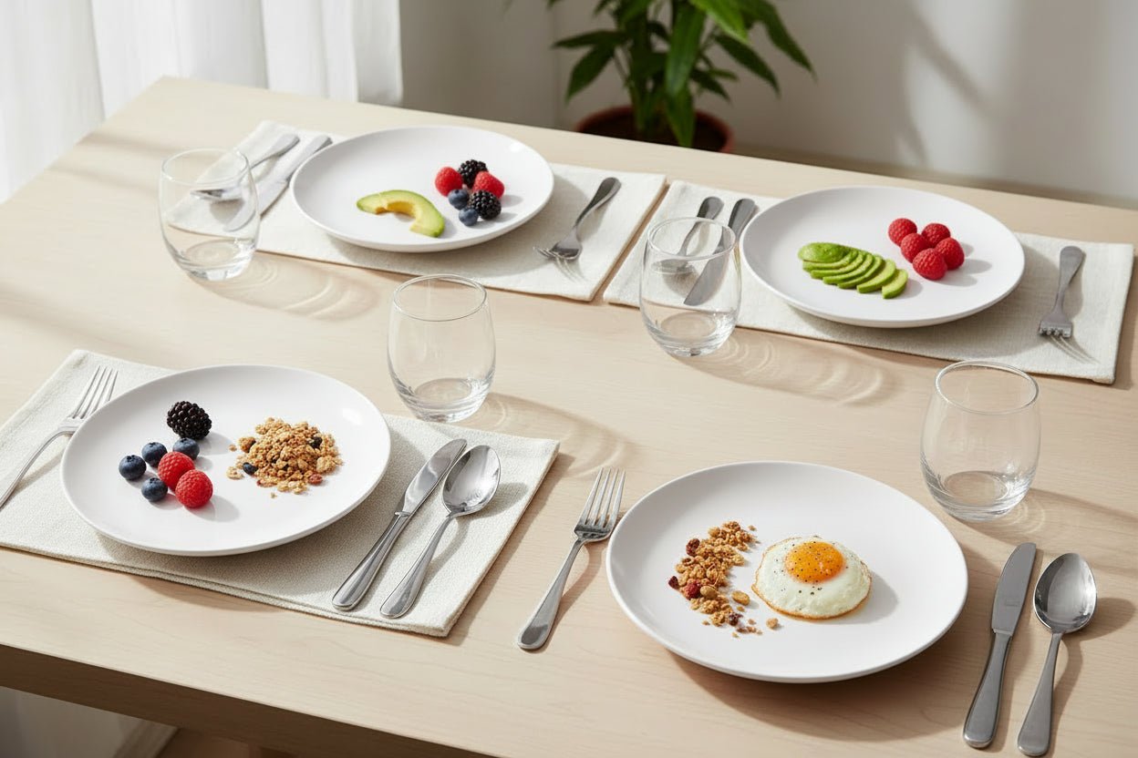 Fairmont & Main Coupe Dinner Plates - Arctic (Set Of 4) ARC01C - liquidation.store