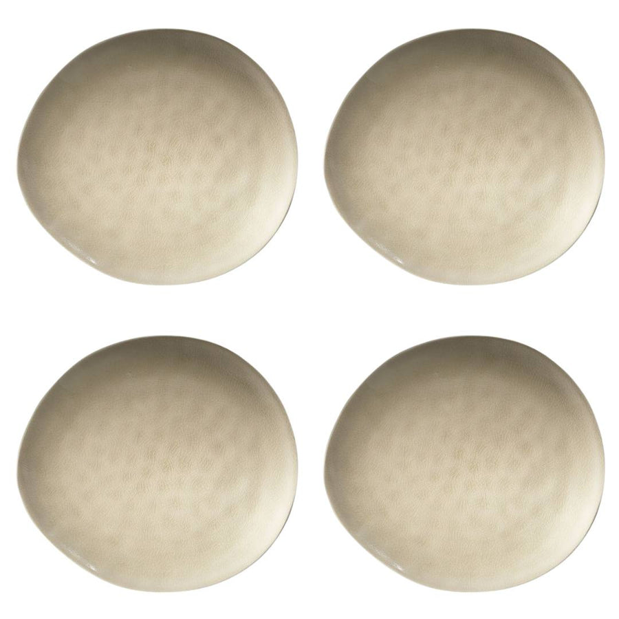 Fairmont & Main Large Dinner Plates - Cream (Set of 4) VEC48 - liquidation.store