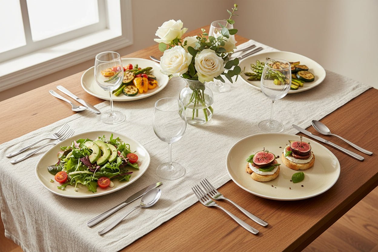 Fairmont & Main Medium Plates - Vie Naturelle Cream (Set of 4) - liquidation.store