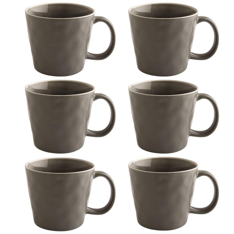 Fairmont & Main Mugs - Vie Naturelle Grey (Set of 6) VEG38 - liquidation.store