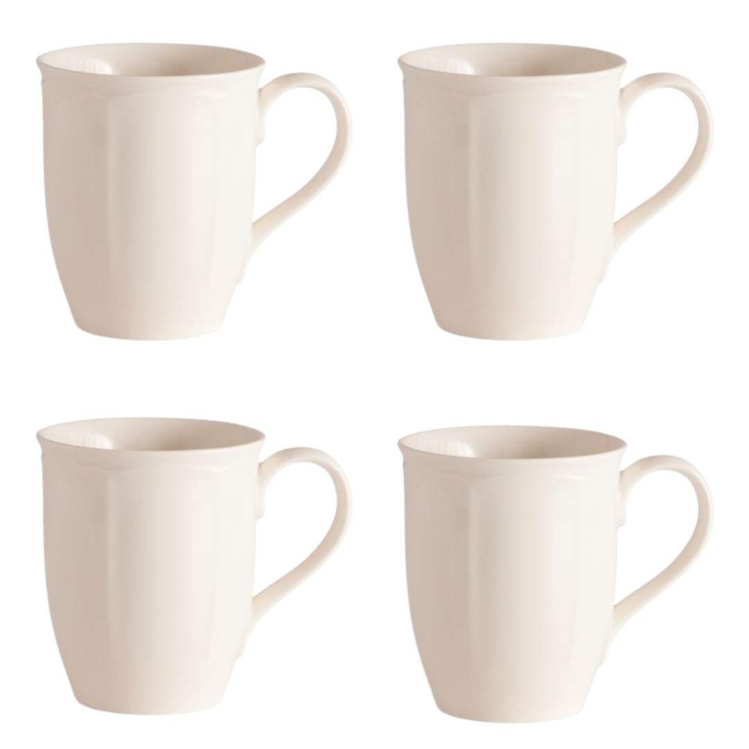 Fairmont & Main Mugs - Vintage Cream (Set of 4) VT38 - liquidation.store