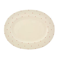 Fairmont & Main Oval Platter - Little Red Dot - liquidation.store