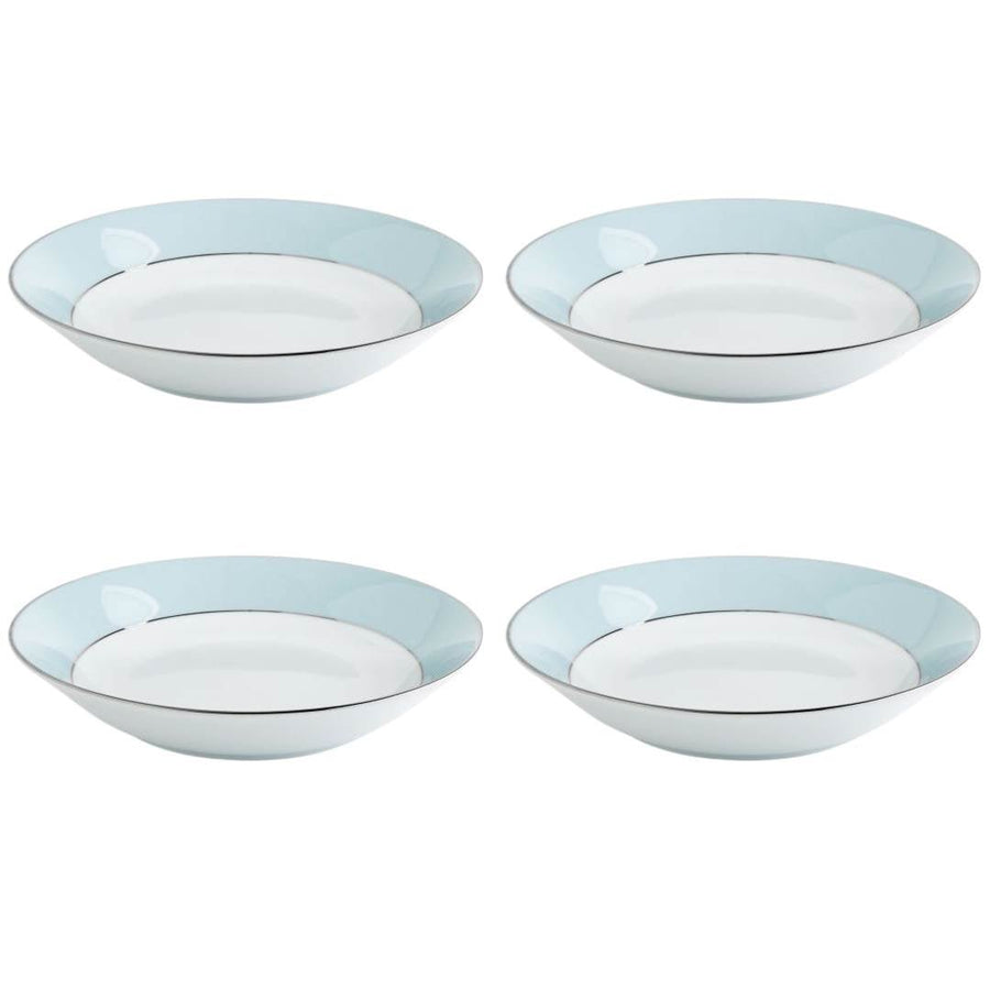 Fairmont & Main Pasta Bowls - Blue/White Cheltenham (4 Pack) CH15 - liquidation.store
