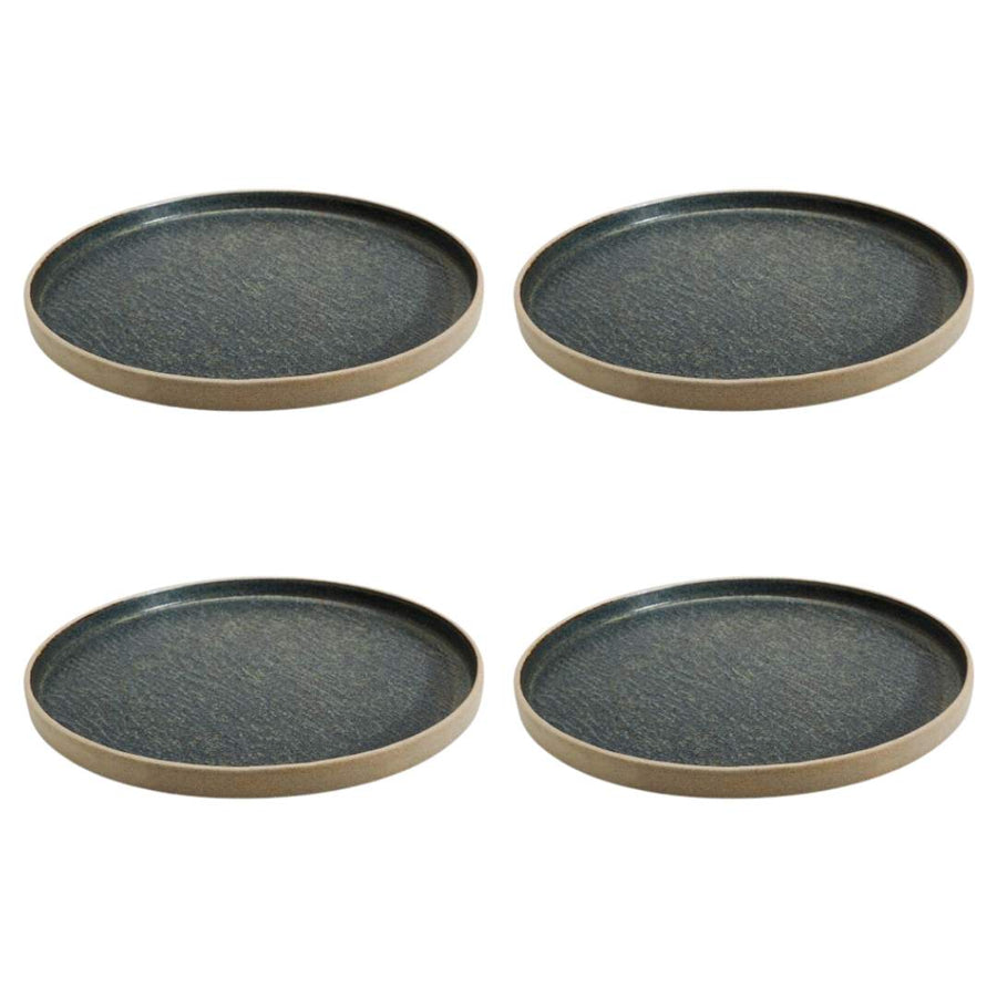 Fairmont & Main Raw Deep Ocean Plates - 20.8cm (Set Of 4) - liquidation.store