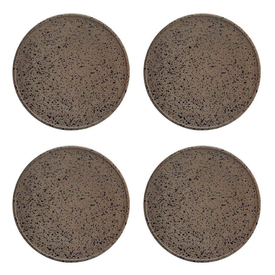 Fairmont & Main Raw Plate 25.5cm Granite (4 Pack) RWG02 - liquidation.store