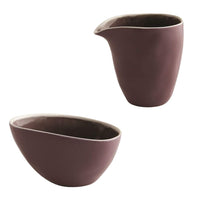 Thumbnail for Fairmont & Main Small Sauce Jug & Dipping Bowl - Vie Naturelle Aubergine - liquidation.store
