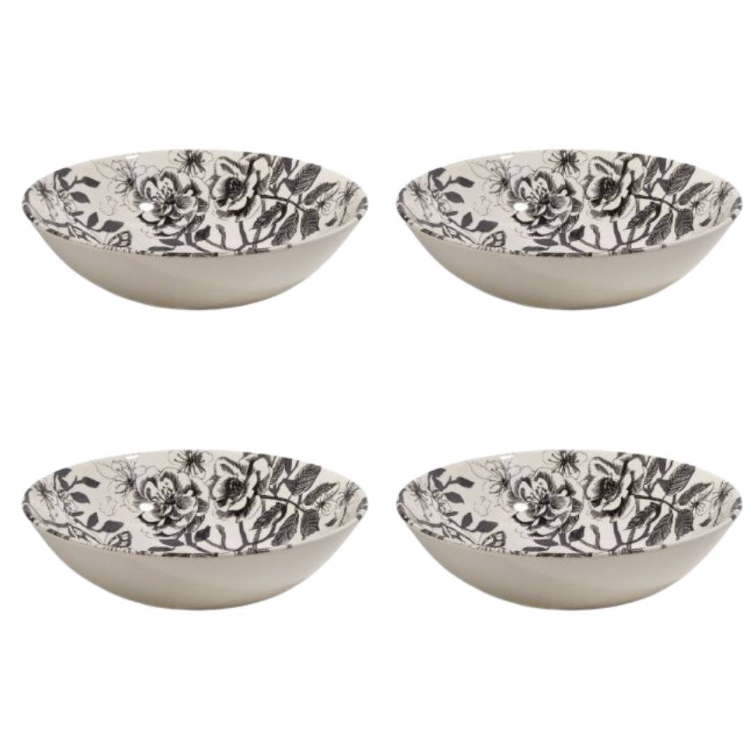 Fairmont & Main Soup/Cereal Bowl - Wild Rose (Set of 4) WR04 - liquidation.store
