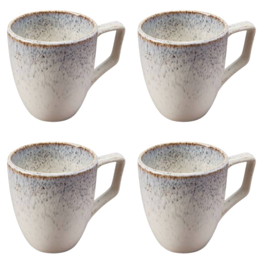Fairmont & Main Tea/Coffee Mugs - Blue/Grey Speckled (X4) - liquidation.store