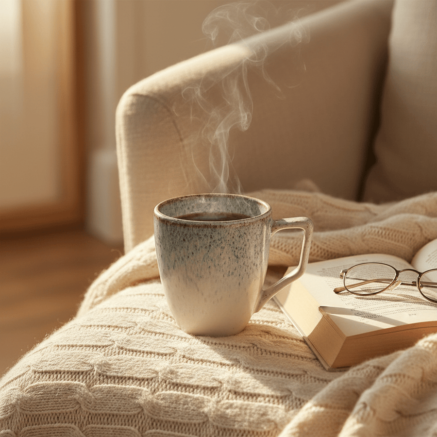 Fairmont & Main Tea/Coffee Mugs - Blue/Grey Speckled (X4) WSP38 - liquidation.store