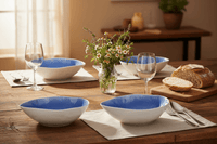 Thumbnail for Fairmont & Main Vie Naturelle Blue Soup Bowls x 4 - liquidation.store
