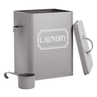 Farmlyn Creek Metal Laundry Storage Container with Lid and Handles 3 litre - liquidation.store