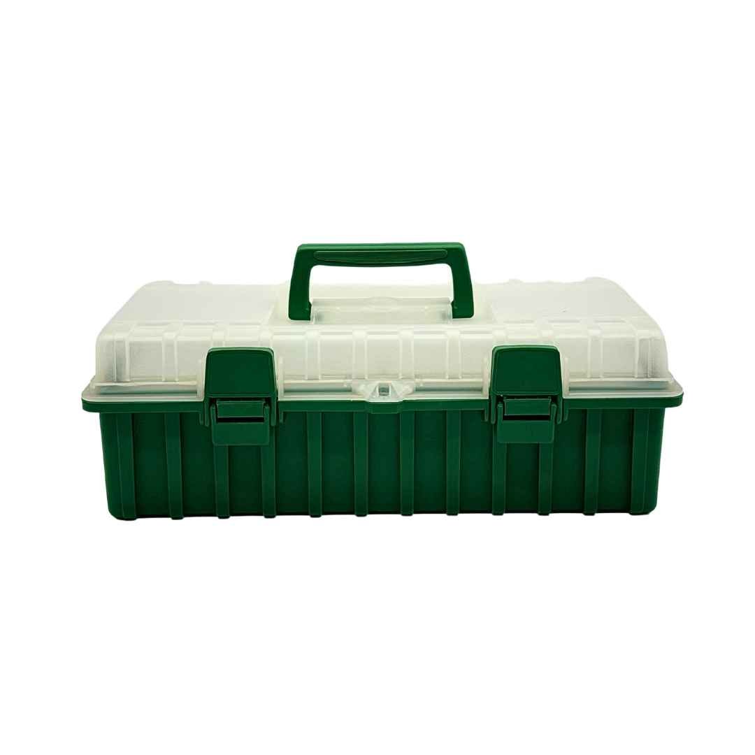 Fishing Tackle Box - Green (36cm) - liquidation.store