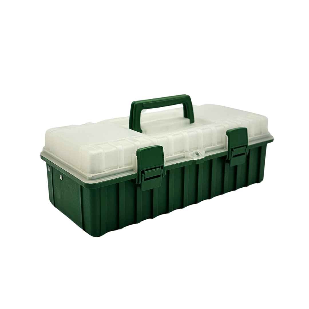 Fishing Tackle Box - Green (36cm) - liquidation.store