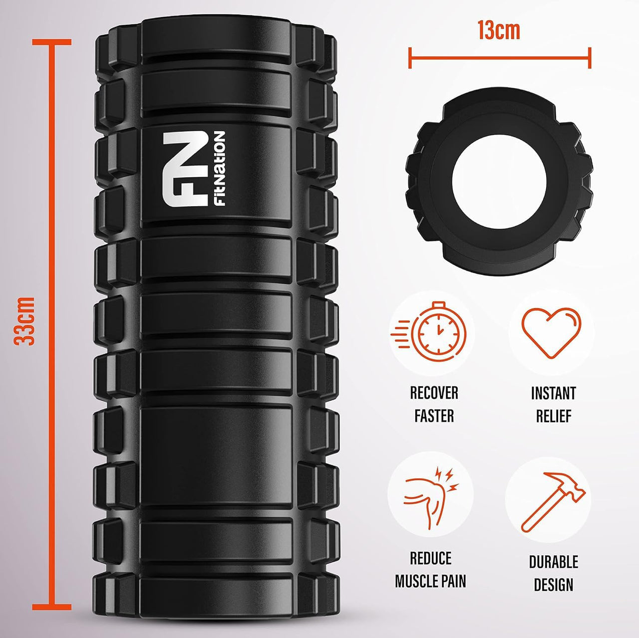 Fit Nation Foam Roller for Muscle Massage - liquidation.store