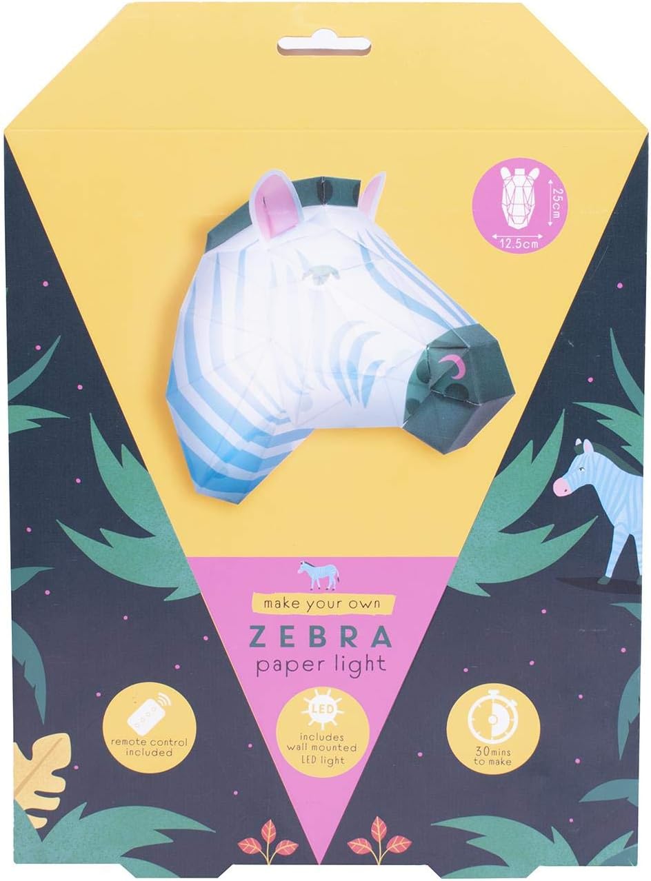 Fizz Creations Make Your Own Zebra Head Light DIY - liquidation.store