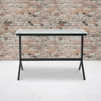 Thumbnail for Flash Furniture Glass Computer Desk with Black Metal Frame - liquidation.store