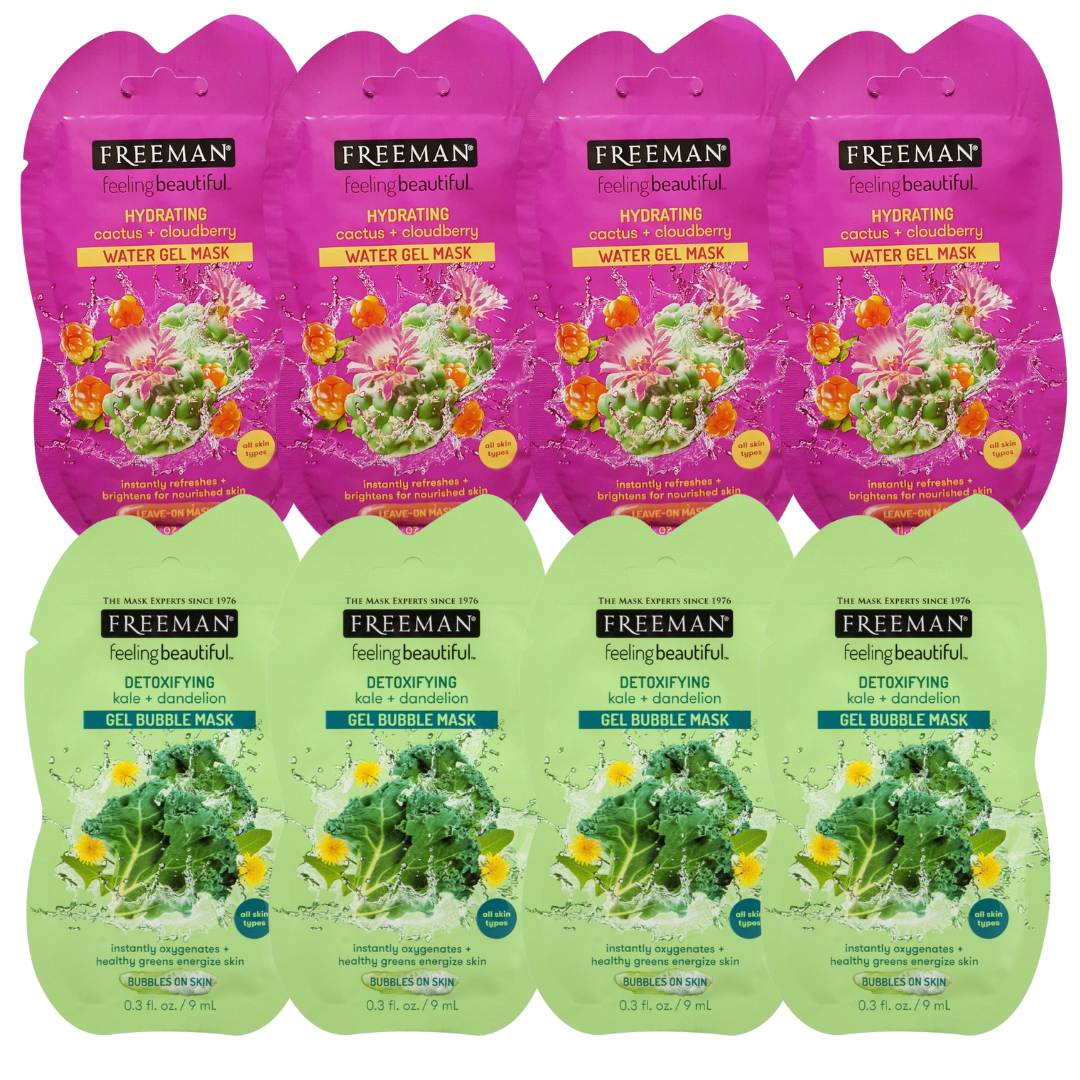 Freeman Hydrating & Detoxifying Face Mask Bundle - 8 Pack - liquidation.store